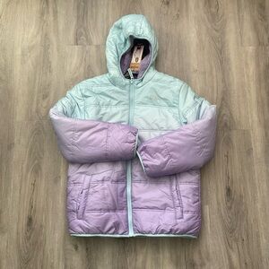 Eddie Bauer Girls Coat Jacket Youth Reversible Size Large 14/16